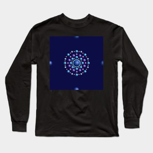 Soothing Spheres in Shades of Blue Long Sleeve T-Shirt